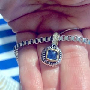 16” box chain and pendant look of luxury without price tag!